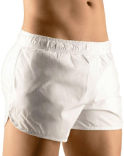 ErgoWear Sport Gym Or Swim-Shorts With Inside Thong X4D White 1071 7 - SexyMenUnderwear.com