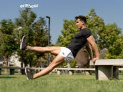 ErgoWear Sport Gym Shorts Or Swimwear With Sexy Thong Inside White 1067 6 - SexyMenUnderwear.com