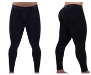 ErgoWear Sports Leggings MAX XX Pouch Hybrid Long Johns Black 1349 8 - SexyMenUnderwear.com