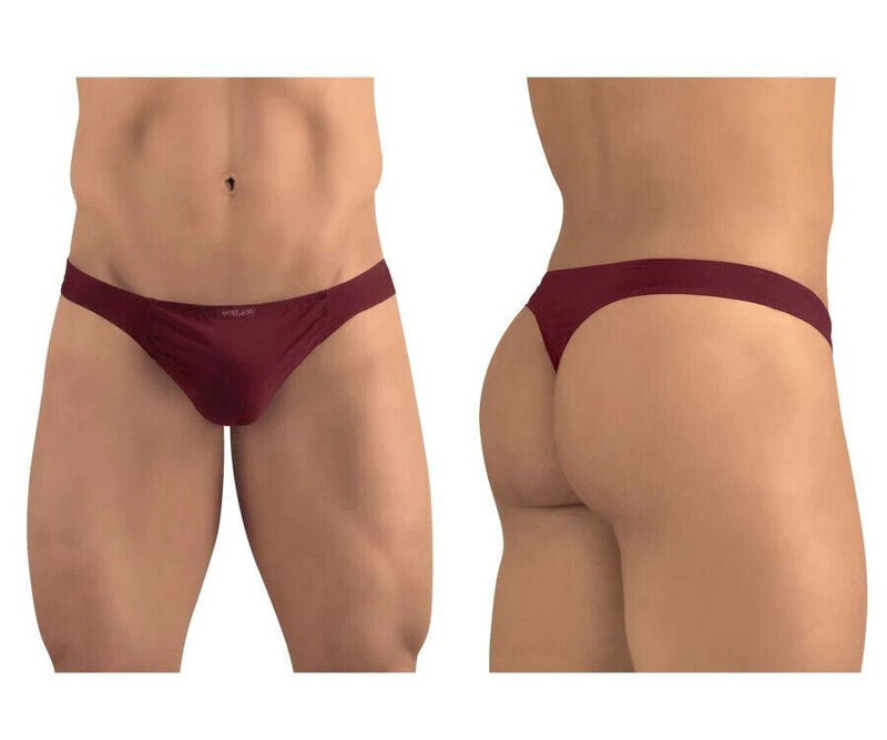 ErgoWear Super Lightweight Thongs Feel GR8 Burgundy 1249 8 - SexyMenUnderwear.com