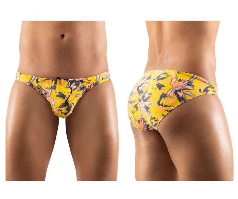 ErgoWear Swim Briefs FEEL Sleek and Stretchy Swimwear Yellow 1224 46 - SexyMenUnderwear.com
