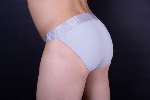 ErgoWear Tanga Brief Max XV Cut Mens Slip Satin Finish Silver 0829 12 - SexyMenUnderwear.com
