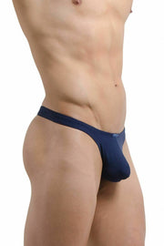 ErgoWear Thong X4D Ergonomic Silky Soft Microfiber Fabric Navy 0898 17 - SexyMenUnderwear.com