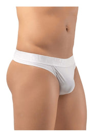 ErgoWear Thongs FEEL XV Low-Rise Super Soft Elastic Thong White 1199 - SexyMenUnderwear.com