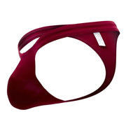 ErgoWear X4D Thongs Sporty & Classy Microfiber Fabric Burgundy Red 1157 - SexyMenUnderwear.com