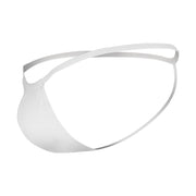 G-String CANDYMAN Super Soft & Sexy Thong Contoured Pouch Lift White 9586 6 - SexyMenUnderwear.com