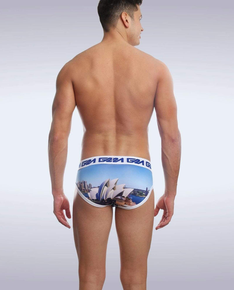 Garcon Model Briefs Sydney Print Brief Skyline Collection Urban City 7 - SexyMenUnderwear.com