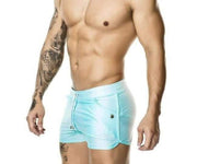 GIGO Swimsuits Basic Blue Swim-Short Pool Maillot Blue S03129 7 - SexyMenUnderwear.com