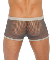 Gregg Homme Boxer Brief Beyond Doubt Mesh Fabric Pewter 110205 102 - SexyMenUnderwear.com