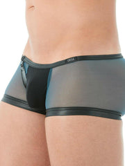 Gregg Homme Boxer Brief Break In Sheer Mesh With Zipper Blue 142015 4 - SexyMenUnderwear.com