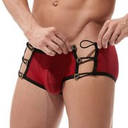Gregg Homme Boxer Brief Conquistador Fish-Mesh Trunk Red 160005 112 - SexyMenUnderwear.com