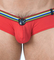 Gregg Homme Boxer Brief Lover-Boy C-Ring Boxer Mini Slip Red 122105 168 - SexyMenUnderwear.com