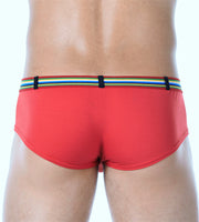 Gregg Homme Boxer Brief Lover-Boy C-Ring Boxer Mini Slip Red 122105 168 - SexyMenUnderwear.com