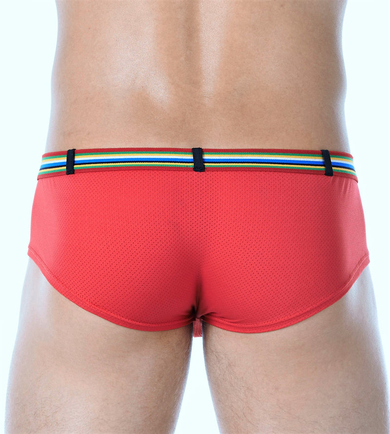 Gregg Homme Boxer Brief Lover-Boy C-Ring Boxer Mini Slip Red 122105 168 - SexyMenUnderwear.com