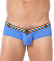 Gregg Homme Boxer Brief Lover-Boy C-Ring Mini Slip Blue 122105 168 - SexyMenUnderwear.com