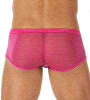Gregg Homme Boxer Brief SHOWOFF Semi-Transparent Romantic Gear Pink 121505 104 - SexyMenUnderwear.com