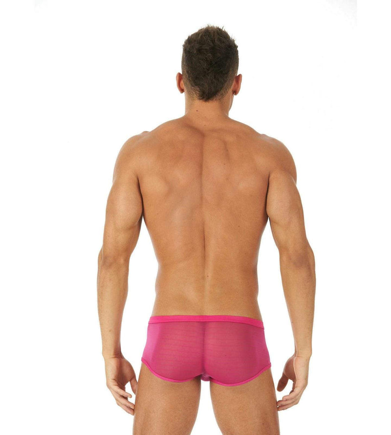 Gregg Homme Boxer Brief SHOWOFF Semi-Transparent Romantic Gear Pink 121505 104 - SexyMenUnderwear.com