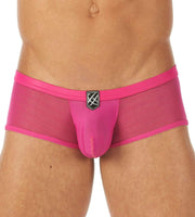 Gregg Homme Boxer Brief SHOWOFF Semi-Transparent Romantic Gear Pink 121505 104 - SexyMenUnderwear.com