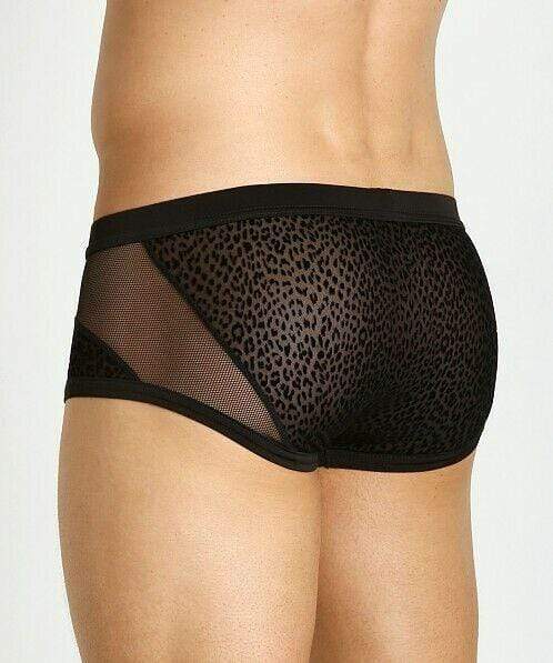 GREGG HOMME Boxer Brief TRYST Leopard Velvet Look Velour Luxury 130105 129 - SexyMenUnderwear.com