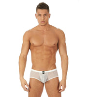 Gregg Homme Boxer Briefs ShowOff Sexy see-through undies White 121505 104 - SexyMenUnderwear.com