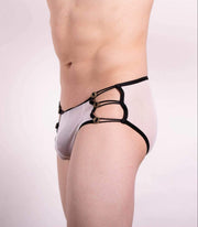 Gregg Homme Boxer Conquistador Fish-Mesh Trunks White 160005 112 - SexyMenUnderwear.com