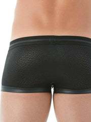 GREGG HOMME Boxer Diablo Studded Fetish Faux Leather Boxer Brief 142905 125 - SexyMenUnderwear.com