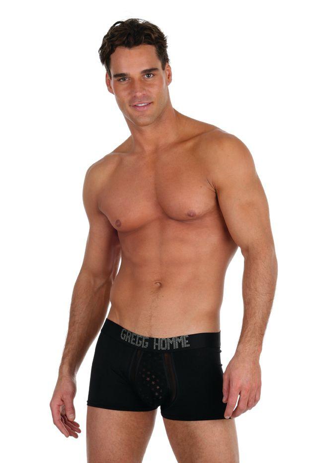 Gregg Homme Boxer Sky Biker Black 75405 133 - SexyMenUnderwear.com