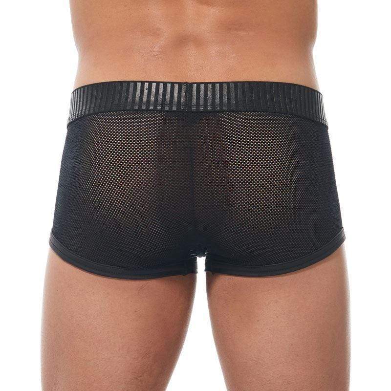Gregg Homme Boxer Strap Long Boxers Trunks See-Through Black MEDIUM 170205 131 - SexyMenUnderwear.com