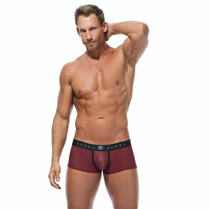 Gregg Homme Boxer Torridz HyperStretch Burgundy 87465 15A - SexyMenUnderwear.com