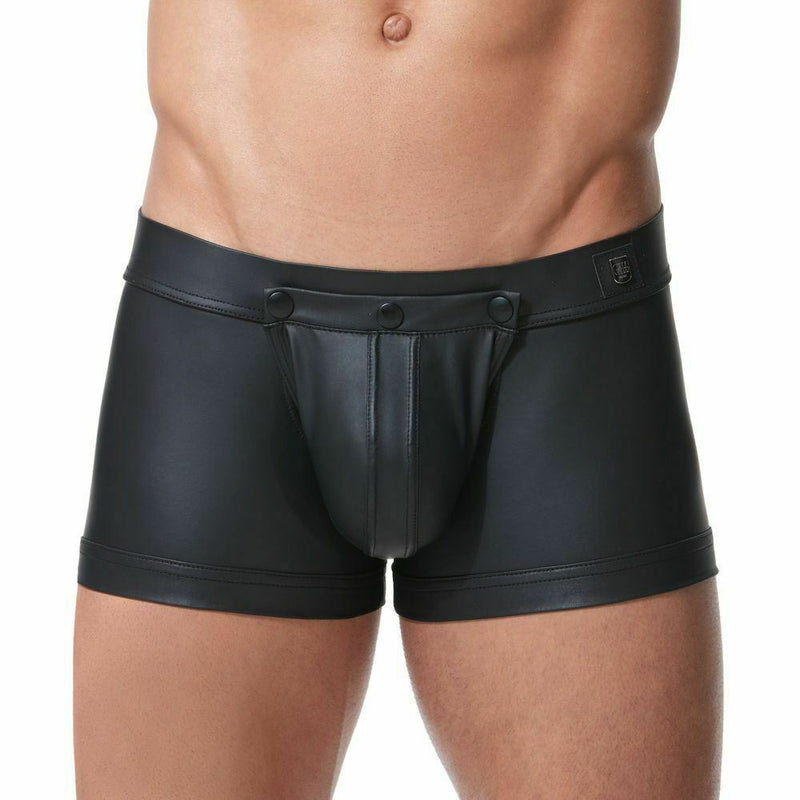 GREGG HOMME Boxer Trunk Crave Leather Look Bottomless Butt Exposed 152655 53 - SexyMenUnderwear.com
