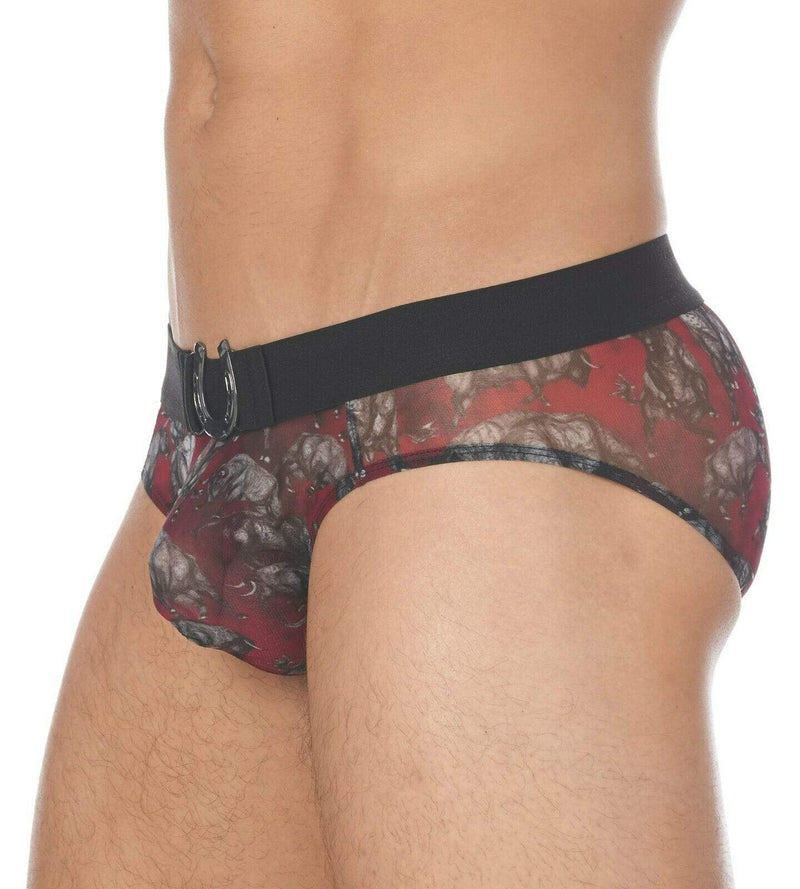 Gregg Homme Brief Charger Mesh Slip See Trough Horseshow 133003 130 - SexyMenUnderwear.com