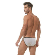 Gregg Homme Brief Conquistador Fishnet Slips White 160003 113 - SexyMenUnderwear.com