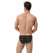 Gregg Homme Brief Encore Semi Sheer See-Through Black 160603 115 - SexyMenUnderwear.com