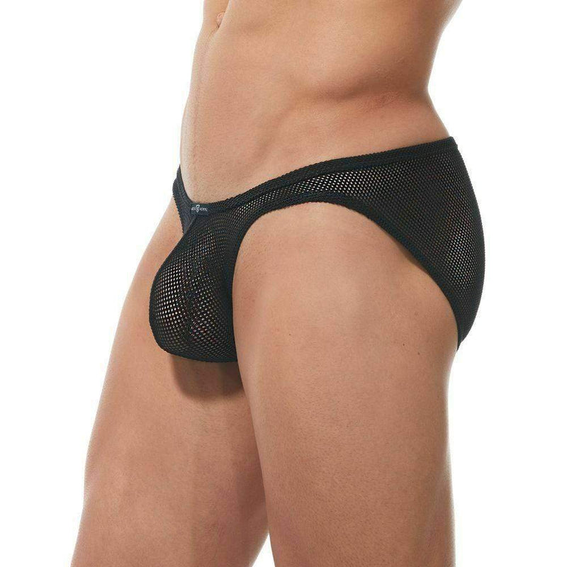 GREGG HOMME Brief Strap Slip Briefs Mesh See-Through Matte Black 170203 131 - SexyMenUnderwear.com