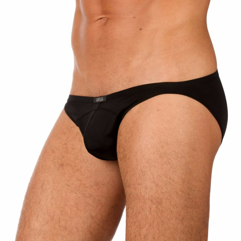 Gregg Homme Brief Wonder Contoured Pouch Gauge Microfiber Black Briefs 96103 - SexyMenUnderwear.com