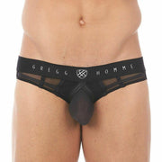 Gregg Homme Erupt Jockstrap 8 Ways Stretch Sheer Mesh Jock Black 140034 128 - SexyMenUnderwear.com