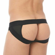Gregg Homme Erupt Jockstrap 8 Ways Stretch Sheer Mesh Jock Black 140034 128 - SexyMenUnderwear.com