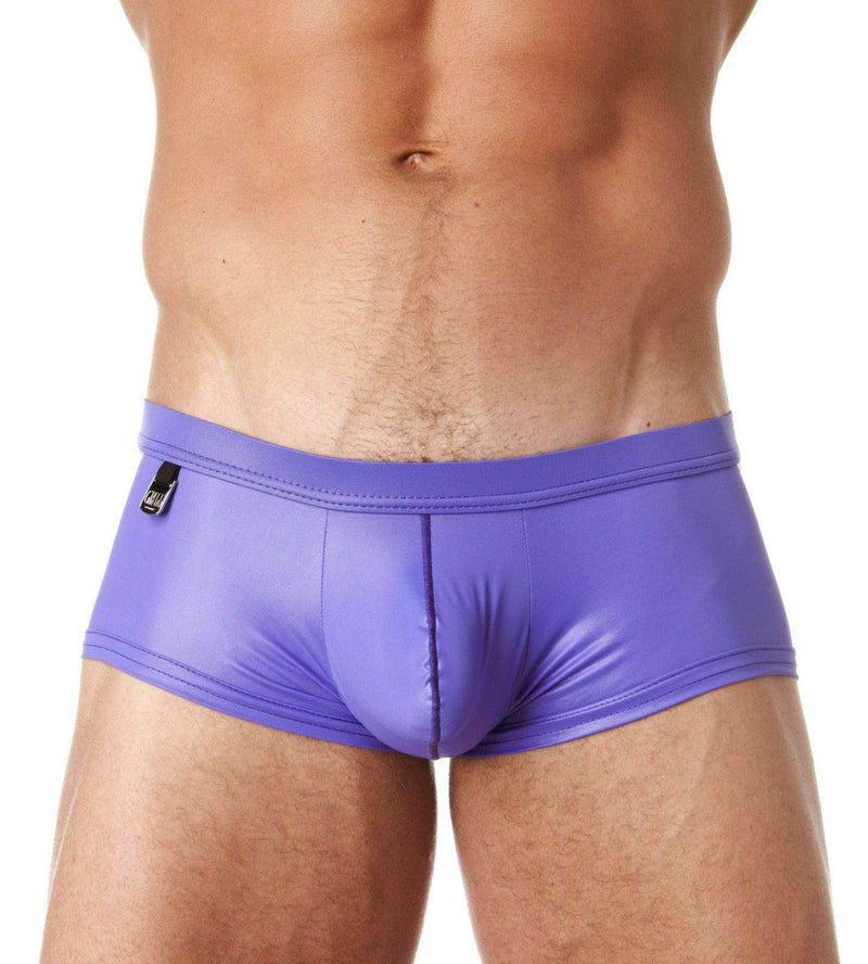 GREGG HOMME Gregg Homme Boxe Briefs BOYTOY Rubber-Look Boxer Spandex Purple XS 95005 25B