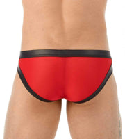 GREGG HOMME Gregg Homme Brief Two-Timer Faux Leather  Slip Red 130303 106