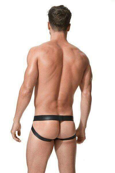 Gregg Homme Jock Crave Jockstrap Leather Look Detachable Pouch 152633 57 - SexyMenUnderwear.com