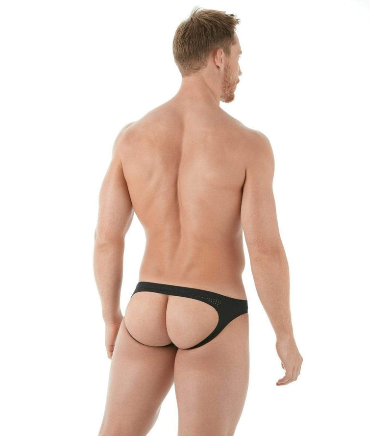 Gregg Homme Jock Drive Italian Mesh Jockstrap Black 142634 101 - SexyMenUnderwear.com