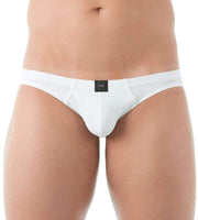 Gregg Homme Jock Drive Italian Mesh Jockstrap White 142634 101 - SexyMenUnderwear.com