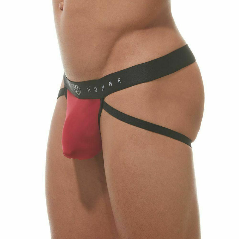 Gregg Homme Jock Room-Max Hyper Stretch Jockstrap Spacious Pouch Red 152734 113 - SexyMenUnderwear.com