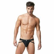 Gregg Homme Jockstrap Room-Max Hyper Stretch Spacious Pouch Jock Black 152734 43 - SexyMenUnderwear.com