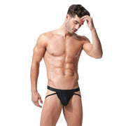 Gregg Homme Jockstrap Xcite MicroModal Jacquard Jock Black 152434 122 - SexyMenUnderwear.com