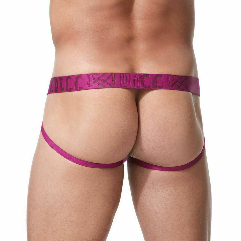 Gregg Homme Jockstrap Xcite MicroModal Jacquard Jock Magenta 152434 122 - SexyMenUnderwear.com