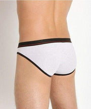 Gregg Homme Mens Brief Traveler Airjet Pouch Slip White 132003 68 - SexyMenUnderwear.com