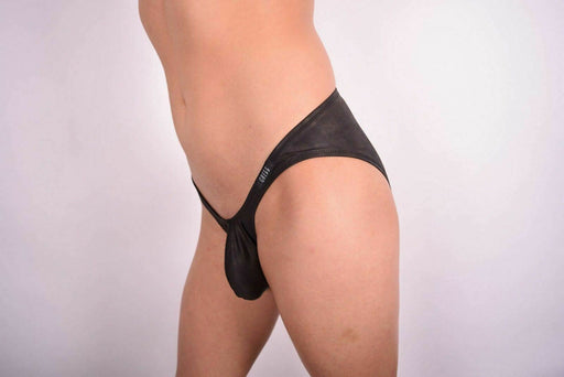 Gregg Homme Mens STEALTH Classic mini brief Leather look 03 32 - SexyMenUnderwear.com
