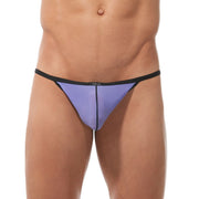 Gregg Homme Pouch Torridz HyperStretch C-Ring BackLess Strings Purple 87416 - SexyMenUnderwear.com