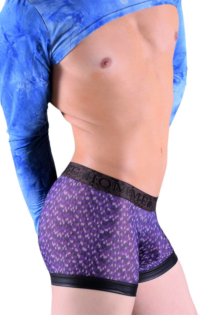 Gregg Homme Second Skin Boxer Trunk Purple 141005 16 - SexyMenUnderwear.com
